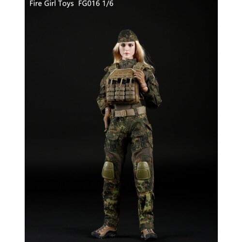 Firegirl Toys Fg016 017 1/6 Scale Female Soldier Dolls Model Clothes Tactical Suit 12-inch Action Figure Model Full Clothes