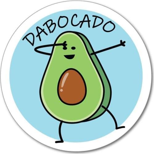 Fruit Characters Fun Cute Avocado Car Sticker Decorative Personality Accessories For