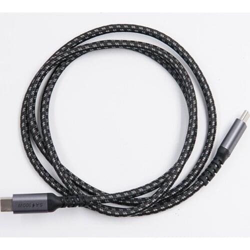 0.5m USB-C to C Cable 5A E-MARK PD100W USB 3.1 Gen2 10Gbps 4K 60Hz Video weaving alloy Power Line for Computer laptops