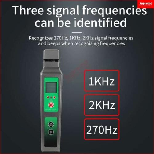 KFI-40 Box with Sleeve Live Fiber Optical Identifier Komshine LED Display Identifying Direction Break Checker FTTH Testing Tool