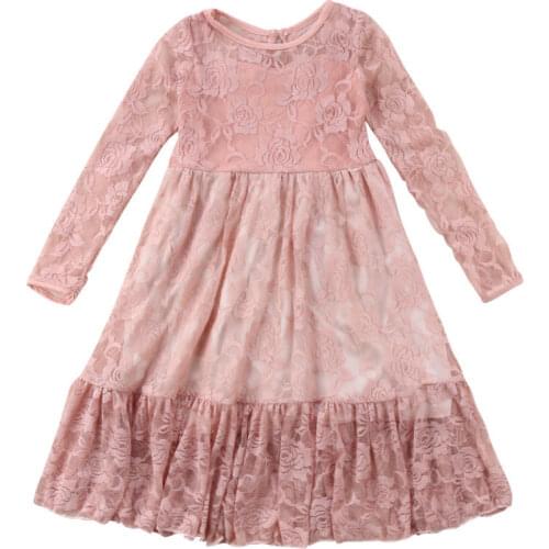 Princess Party Dress for Girls Infant Lace Children Bridesmaid Elegant Kids Tutu Birthday Dress for Girl baby Girls Clothes