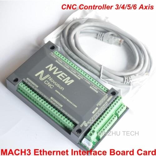 Orignal MACH3 Ethernet Card NVEM V2 CNC Controller 3/4/5/6Axis MACH3 Ethernet Interface Board Card 200KHz For Motion Controller