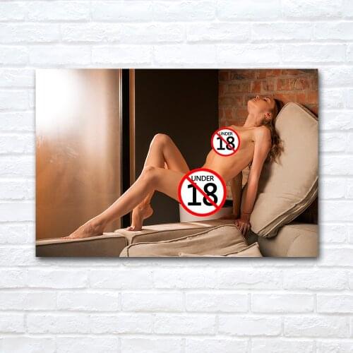 Hot Long Legged Girl Canvas Painting Adult Model Posters and Prints Wall Art Picture for Living Room Decor No Frame