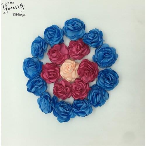 Romantic Rose Artificial 3D flower for Home decoration Bride Wedding dress party Silk Flowers DIY Clothing Hats Accessories