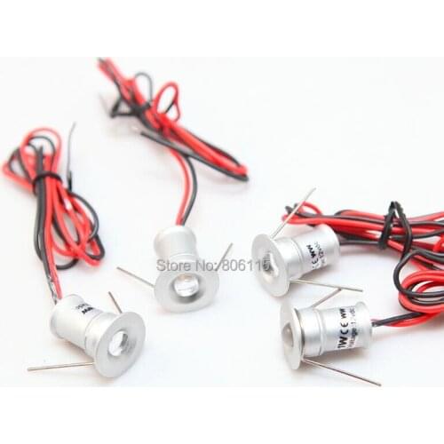 Super bright 1W Mini LED Downlights LED Under Cabinet Light DC12V for home commercial light led buried stairway light Free Ship