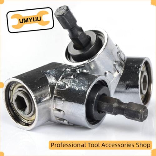 UMYUU Adjustable 105 Degree Right Angle Driver Screwdriver Hand Tools Set 1/4 Hex Shank For Power Drill Screw Driver Bits Tools