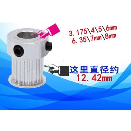 1PCS Timing Pulley For Aluminum 3D Printer 20T 2.032mm Pitch MXL Series K Type