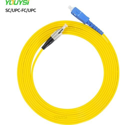 10PCS Simplex SC/UPC-FC/UPC fiber optic patch cord Cable 1m/2m/3m/5m/10m fiber optic jumper cable 2.0mm