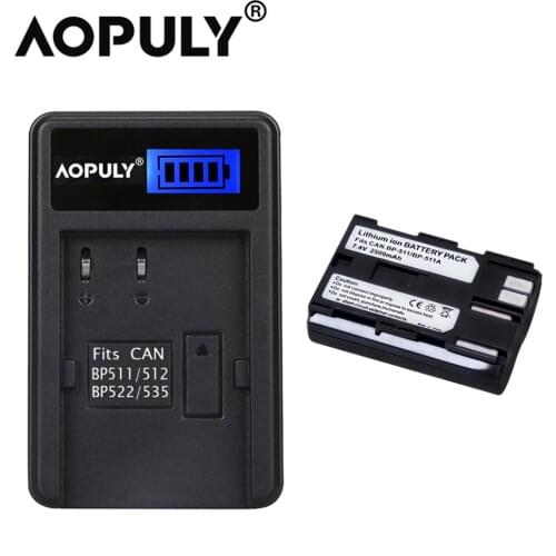 1x BP-511 BP 511 511A Battery BP-511A BP511 + USB Charger For Canon 300D 5D 10D 20D 30D 40D 50D PowerShot G1 G2 G3 G5 G6 90 90IS