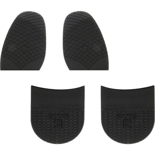 2 Pair/set Rubber Half Shoe Soles And Heels Pads Grip DIY Shoe Repair Replacement