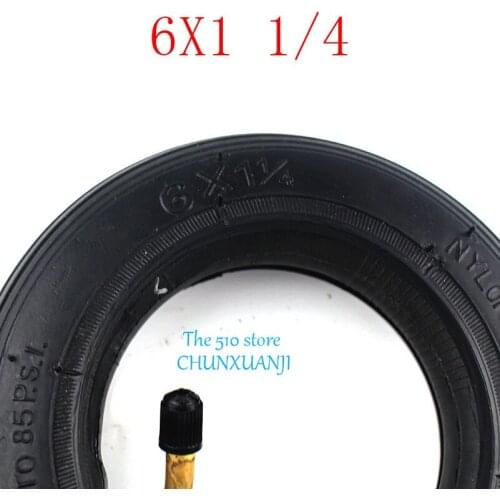 2PCS 6 Inch Pneumatic Tire 6x1 1/4 tyre 150MM Scooter fits for Electric Scooter e-Bike A-Folding Bik