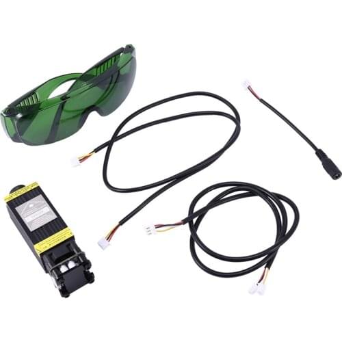 2500Mw 12V High-Power Blue Light Engraving Head Engraving Module Diy Engraving and Engraving with Glasses