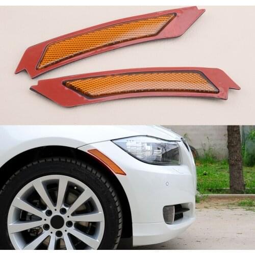 63147205398 Car Front Bumper Amber Side Marker Reflector 63147205397 Fit For BMW 3-Series E90 E91 LCI 4D Sedan 2009 2010 2011