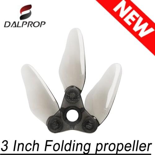 8Pair /12Pair DALPROP Dalprop F3 3 Inch MR1632 Folding DIY FPV Props Smooth 3-blade Propeller CW CCW for RC Drone FPV Racing