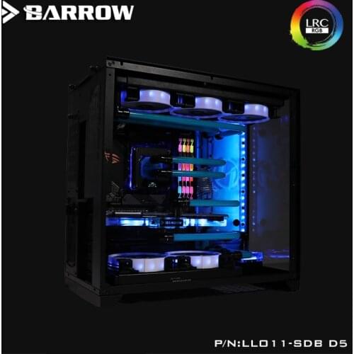 Barrow Acrylic Board as Water Channel use for LIAN LI O11 Dynamic Computer Case / Screw Fix/Instead Reservoir/5V 3PIN RGB Light