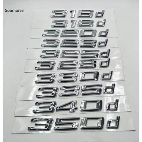 Car Accessories Trunk Lid Logo Sticker Emblem for BMW 316d 318d 320d 323d 325d 330d 335d 340d 350d E90 E46 E91 E92