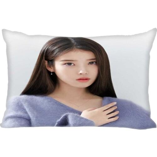 Custom IU Pillowcase Zipper Polyester Cotton Pillow Cover Size 35X45cm (One Sides)