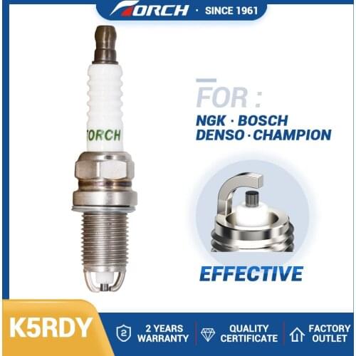 China Original Spark Ignition Candle TORCH K5RDY Replace for NGK BKR5EK Denso K20TXR Champion OE013
