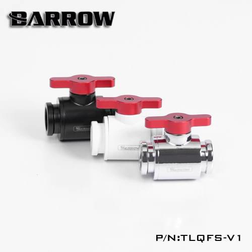 Barrow TLQFS-V1, Mini Ball Valves, Multiple Color Aluminum Handle, Female To Female Water Cooling Valve
