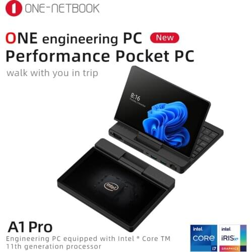 Onemix A1 7 inch Engineer PC Original Mini Laptop Pocket Computer Windows 10 Business Notebook 8GB RAM 512GB SSD Netbook RS232