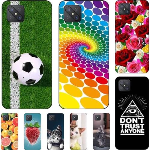 Soft TPU Cover For Oppo A92S A92 Case Cute Lovely Cartoon Pattern Phone Coque Capa Shell Bag Funda