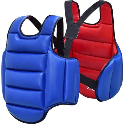 Chest Guard Boxing MMA Kickboxing Body Protector Martial Arts Reversible Rib Shield Armour Taekwondo Target Training Uniform