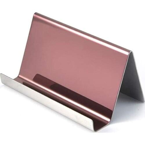 Stainless Steel Business Card Holder Business Desk Business Card Display Office Accessories Photo Display Stand Desk Accessories