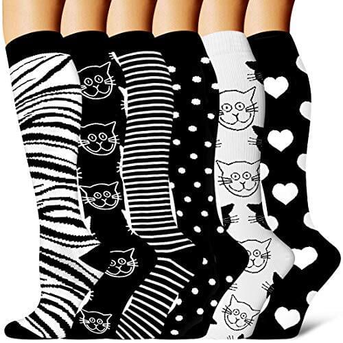 24 Styles Compression Socks Men Women Stockings 20-30 Mmhg Men Women Sports Socks for Marathon Cycling Football Varicose Veins