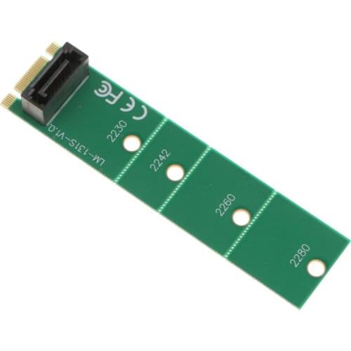 PCI-E NGFF M.2 to SATA Riser Converter Card 22x42mm 22X30mm 22X60mm 22x80mm