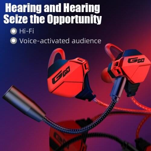 Hi-Fi Stereo Wired Earphone In-ear Headset Earbuds Bass Earphones For IPhone Samsung 3.5mm Sport Gaming Headset With Mic Dynamic