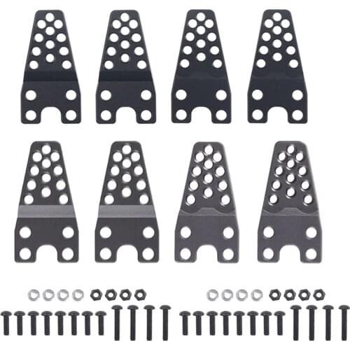 RCTOYFUN 4pcs Aluminum Shock Absorber Tower Lift Lower Adjust Stand Assembly Accessories For 1/10 RC Crawler Axial SCX10 90046