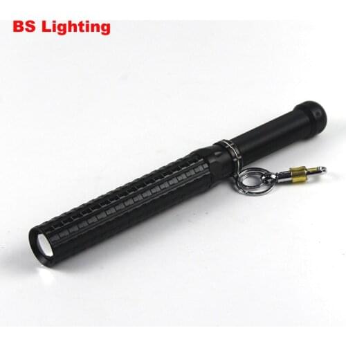 High Power Adjustable Q5 Torch Zoomable Ultra Bright Rechargeable Waterproof Outdoor Self Defense Flashlight Mace Tail Switch