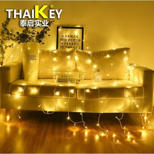 Xmas Outdoor Christmas Lights Led String Lights 100M 10M 20M Luces Decoration Fairy Light Holiday Lights Lighting Tree Garland