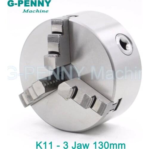 CNC 4th axis A axis 130mm 3 jaw Chuck self-centering manual chuck K11 fourth jaw for CNC Engraving Milling machine Lathe Machine