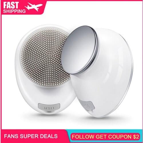 Facial Cleansing Brush inFace Sonic Facial Cleansing Brush Silicone IPX7 Waterproof Rechargeable facial brush skin cleansing