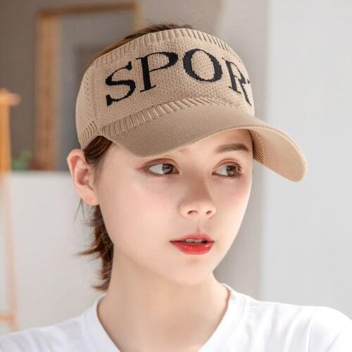 Empty Top Sun Hat 2021 Summer Mens and Womens Leisure Elasticity Caps Outdoor Sports Breathable Beach Sunscreen Hat for Woman