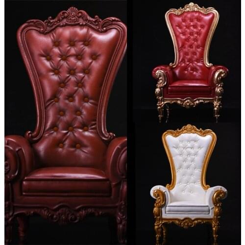 VSTOYS 17SF01 1/6 Scale European Luxury Sofa Chair Model Crystal Button Fit 12 Inch Action Figure Dolls Scene Accessories