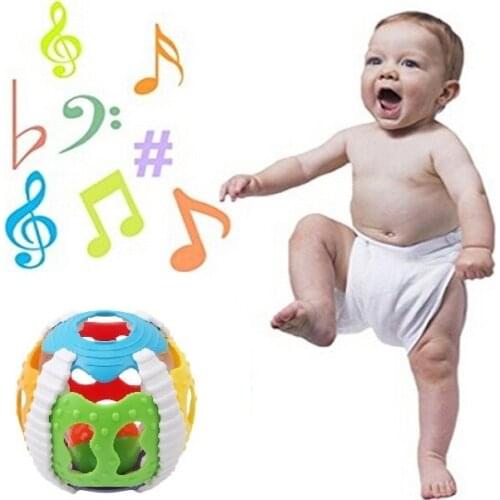 Fun Little Loud Bell Ball Bebe Toy Rattles Baby Intelligence Development Baby Activity Grasping Toy Hand Bell Rattle Baby Toy