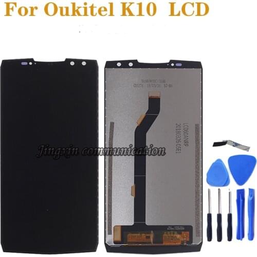 6.0" original display For Oukitel K10 LCD display + touch screen digitizer assembly Mobile phone repair parts