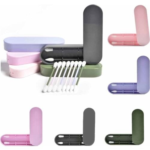 1Pcs/2Pcs Reusable Cotton Swab Ear Cleaning Cosmetic Silicone Buds Swabs Sticks For Cleaning Makeup And Touch-Ups Dropshipping