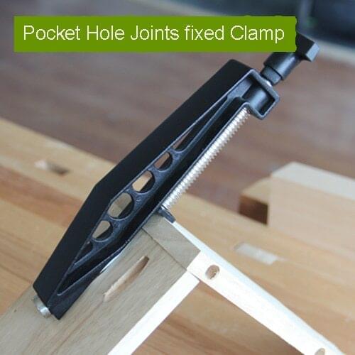 1Pc Woodworking Pocket Hole Joints fixed Clamp,Slant hole pull clip,Slant-hole drilling Accessories