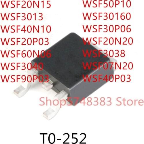 10PCS WSF20N15 WSF3013 WSF40N10 WSF20P03 WSF60N06 WSF3040 WSF90P03 WSF50P10 WSF30160 WSF30P06 WSF20N20 WSF3038 WSF07N20 WSF40P03