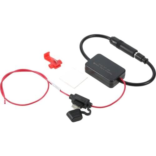 12V Auto Car FM&AM Radio Antenna Signal Amp Amplifier Booster Signal Enhancer Device ANT-208