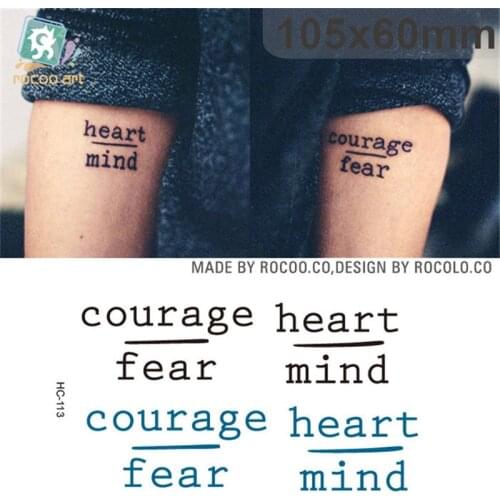 Body Art wterproof temporary tattoos paper for men and women simple 3D letter design small tattoo sticker Wholesale HC1113