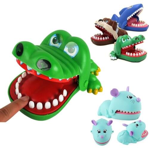 Large Crocodile Mouth Dentist Bite Finger Game Funny Toy Gift Funny Gags Toy Toys For Kids Gift prank Bite plastic Party toys