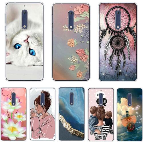 For Nokia 5 Case 5.2" Soft Silicone Bumper Back Cover Case For Nokia 5 Nokia5 2017 Cases TA-1024 TA-1044 Phone Covers