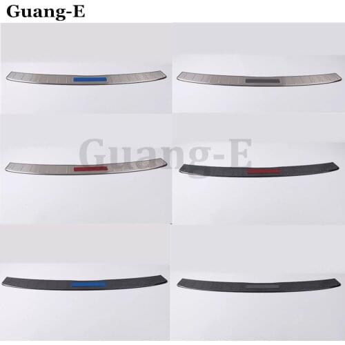 For BMW X5 XDrive G05 2019 2020 2021 Car Styling Rear Back Trunk Outside Bumper Plate External Frame Threshold Pedal Black 1pcs