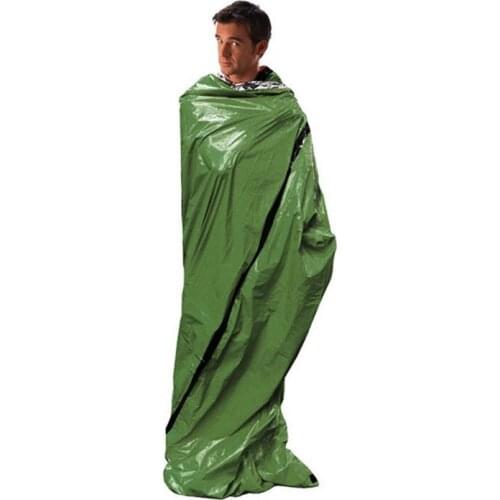 Emergency Sleeping Bag Multi Functional PE Aluminium Film Lightweight Camping Mat Blanket Climbing Adventure Tools Outdoor Sport