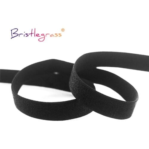 BRISTLEGRASS 50 100 Yard by Roll 3/8" 10mm Nylon Bra Strap Elastic Spandex Band Shoulder Tape Underwear Lingerie DIY Sewing Trim