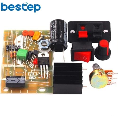 Electronic kit Circuit Board DIY Kit LM317 DC 5V-35V AC/DC Adjustable Regulated Voltage Step-down Power Supply Suite Module